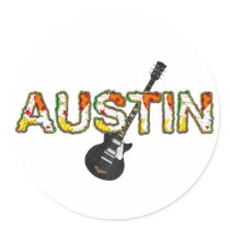 TEE Austin Round Stickers