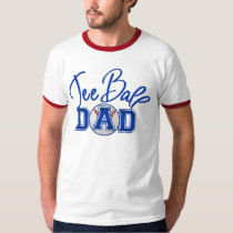 tee, ball, mom, sports, baseball, shirt, t-shirt, birthday, blue, coach, T-shirt/trøje med brugerdefineret grafisk design