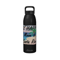 TEE Be Happy Costa Rica water bottles
