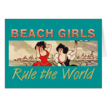 TEE Beach Girls Rule the World Card