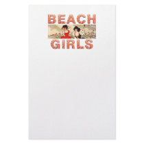 TEE Beach Girls Rule the World Customized Stationery