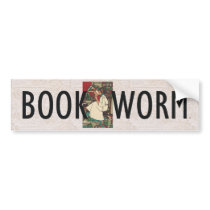TEE Book Worm Bumper Sticker
