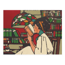 TEE Book Worm Post Card