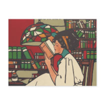 TEE Book Worm Post Card