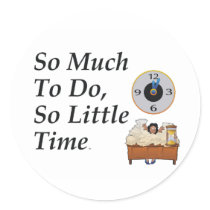 TEE Busy Time Round Stickers