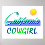 TEE California Cowgirl Posters