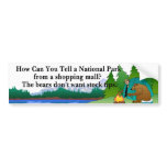 TEE Camping Bears Bumper Sticker
