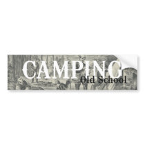 TEE Camping Old School Bumper Stickers