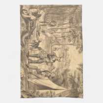 TEE Camping Old School kitchen towels