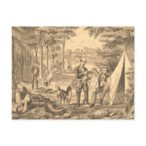 TEE Camping Old School postcards