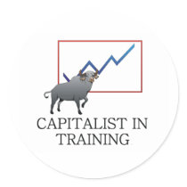 TEE Capitalist in Training stickers by teepossible TEE Capitalist in Training stickers