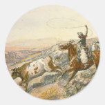 TEE Cattle Drive Round Sticker