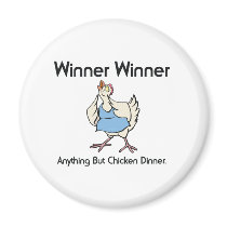 TEE Chicken Dinner Fridge Magnet