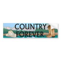 TEE Country Forever Bumper Stickers