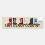 TEE Country Line Dance Bumper Stickers