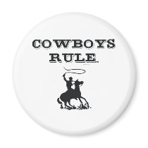 TEE Cowboys Rule Refrigerator Magnets