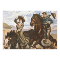 TEE Cowgirl Old School business cards by teepossible TEE Cowgirl Old School business cards
