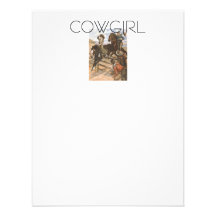 TEE Cowgirl Old School Personalized Invites