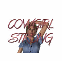 TEE Cowgirl Strong Photo Cut Out