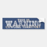TEE Cowgirl Territory Bumper Stickers