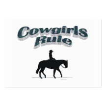 TEE Cowgirls Rule Business Card Templates