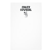 TEE Crazy Cowgirl Personalized Stationery
