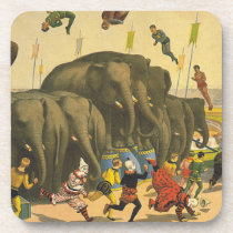 TEE Elephant Acrobats cork coasters