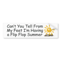 TEE Flip Flop bumper stickers