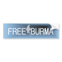 TEE Free Burma bumper stickers by teepossible TEE Free Burma bumper stickers