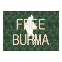 TEE Free Burma business cards by teepossible TEE Free Burma business cards