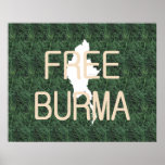 TEE Free Burma posters