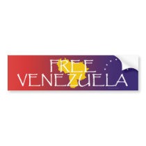 TEE Free Venezuela bumper stickers by teepossible TEE Free Venezuela bumper stickers