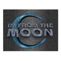 TEE From the Moon Post Card