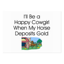 TEE Happy Cowgirl Humor business cards