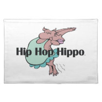 TEE Hip Hop Hippo placemats