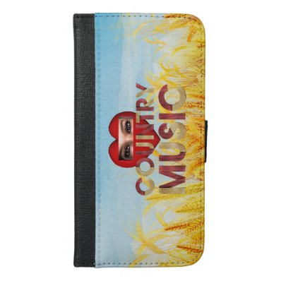 TEE I Love Country Music iPhone 6/6S Plus Wallet Case