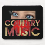 TEE I Love Country Music Mousepads