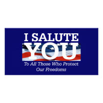 TEE I Salute You Picture Card