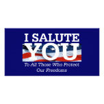 TEE I Salute You Picture Card