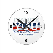 TEE I Salute You wall clocks