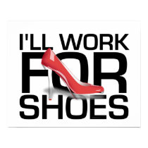 TEE I Work For Shoes Print
