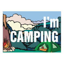 TEE I'm Camping business cards