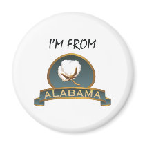 TEE I'm From Alabama Refrigerator Magnet