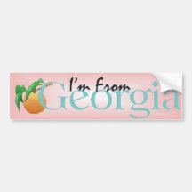TEE I'm From Georgia Bumper Stickers
