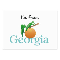 TEE I'm From Georgia business cards by teepossible TEE I'm From Georgia business cards