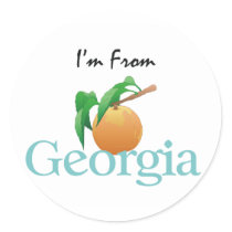 TEE I'm From Georgia stickers by teepossible TEE I'm From Georgia stickers