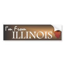 TEE I'm From Illinois Bumper Stickers