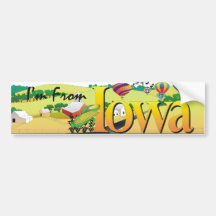 TEE I'm From Iowa Bumper Sticker