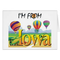 TEE I'm From Iowa Greeting Card