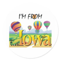 TEE I'm From Iowa Sticker